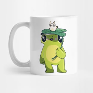 Frog with leaf Mug